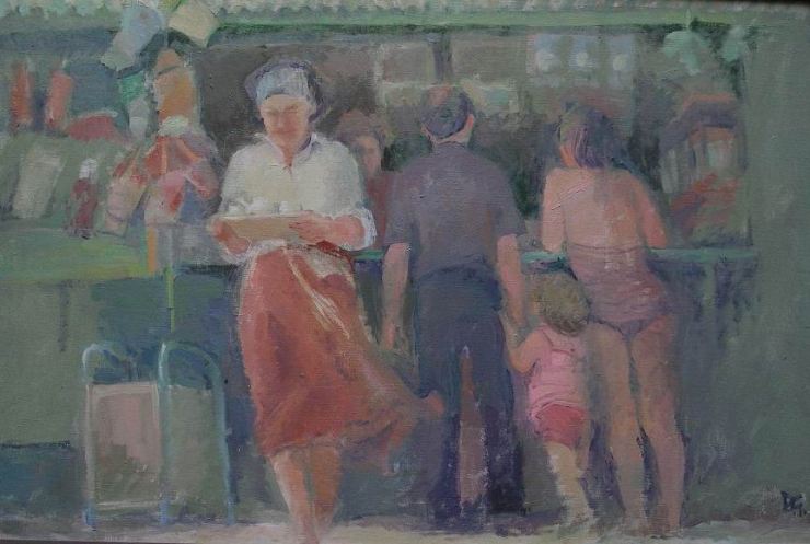 S Judith with the tea tray