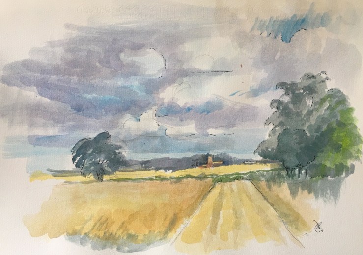 View Over Bedingham Church